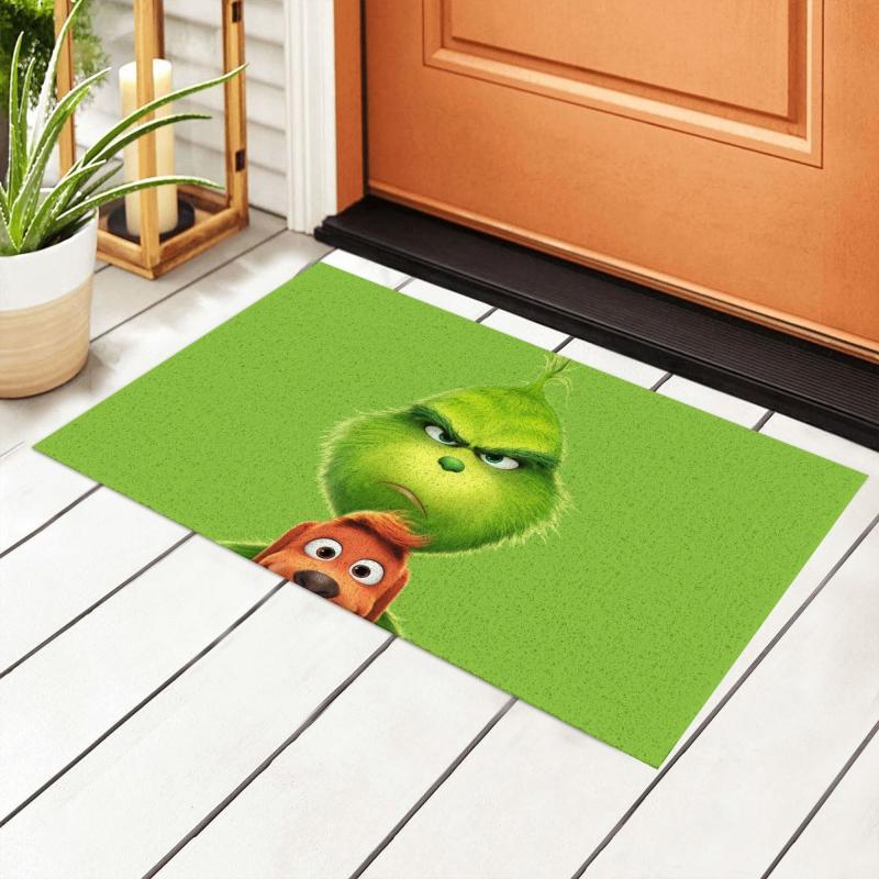 

How Stole Christmas Printed PVC Doormat 40*60cm, Bathroom Non-slip Floor Mat Carpets