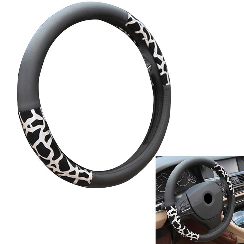 

Steering Wheel Covers Car Cover Automotive Anti Slip And Sweat Absorption Auto Leopard Pattern H9EE