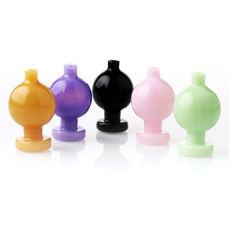 

Smoking Accessories 5kind Colors Glass Bubble Carb Cap With 25mm/28mm OD Suitfor Beveled Edge Flat Top Quartz Banger Nails