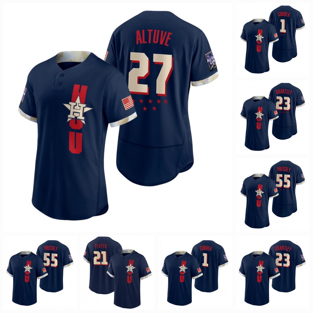 

Alex Bregman 2021 All-Star Game Jersey Jose Altuve Yordan Alvarez Carlos Correa Ryan Pressly Justin Verlander Michael Brantley Zack Greinke, 2021 all-star game flex base mens s-xxxl
