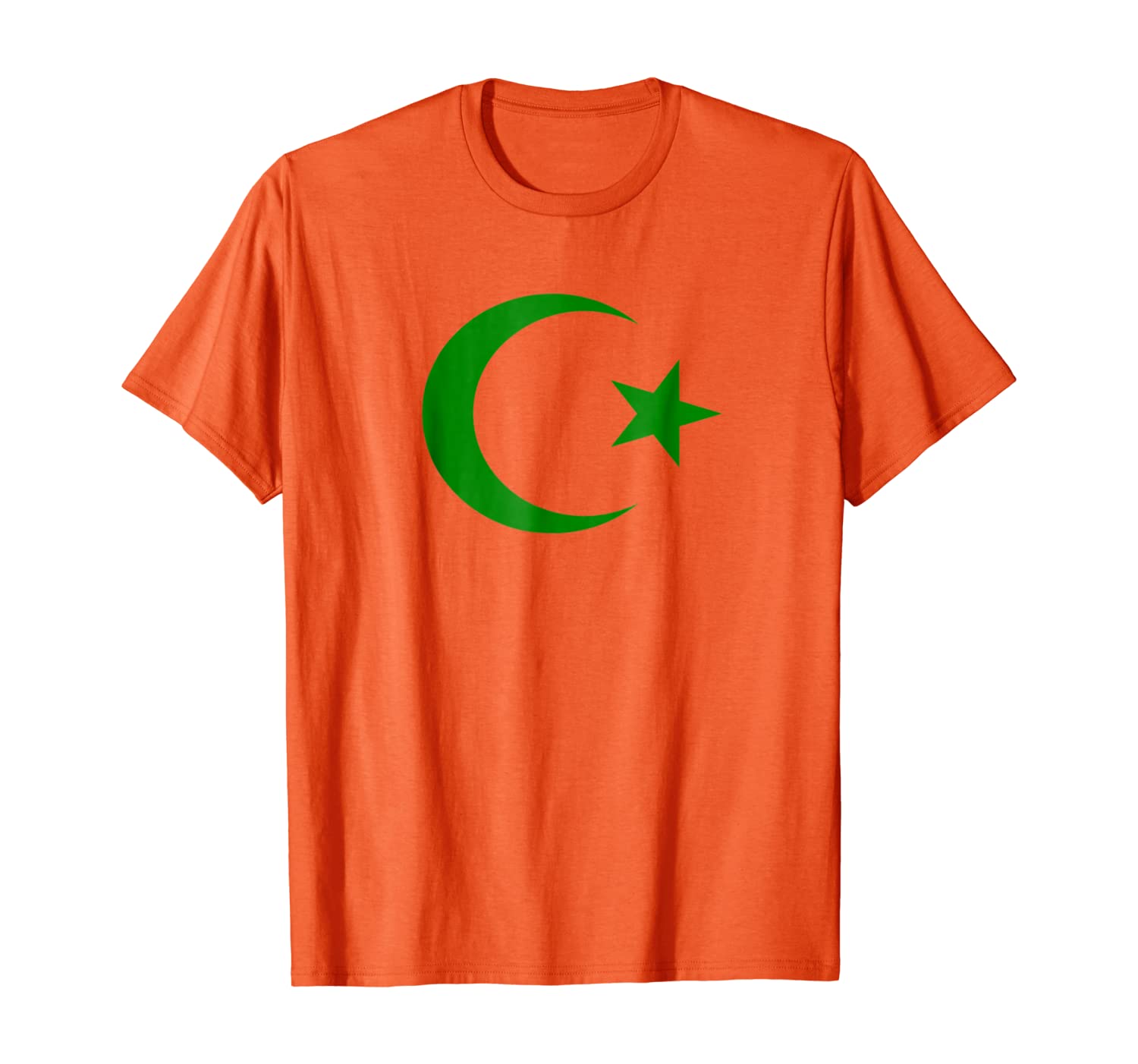 

Islam Hilal Crescent Moon Star Religion of Peace TShirt Tee, White;black