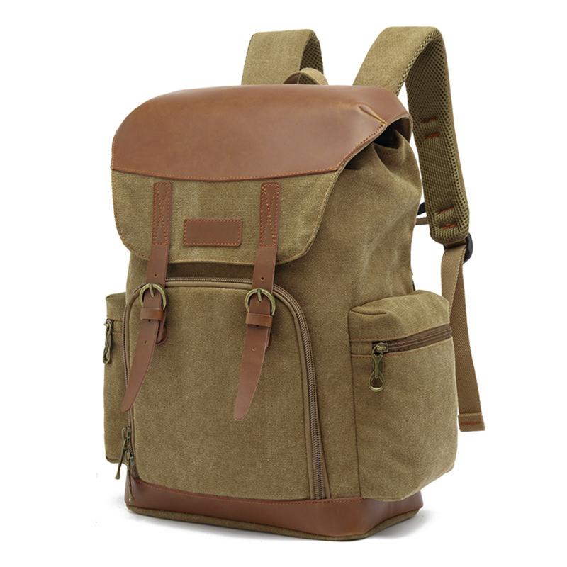 

Backpack 2022 Retro Canvas Laptop For Men's Casual Back Bag Women's Travel Backpacks Unisex Stuend College Bags, Black