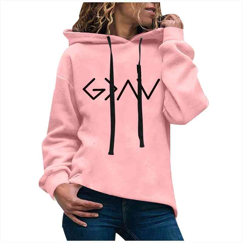 

Womens Casual Printed Pullovers Fashion Long-sleeved Pullovers Hooded Sweater Moletom Feminina py, White;black