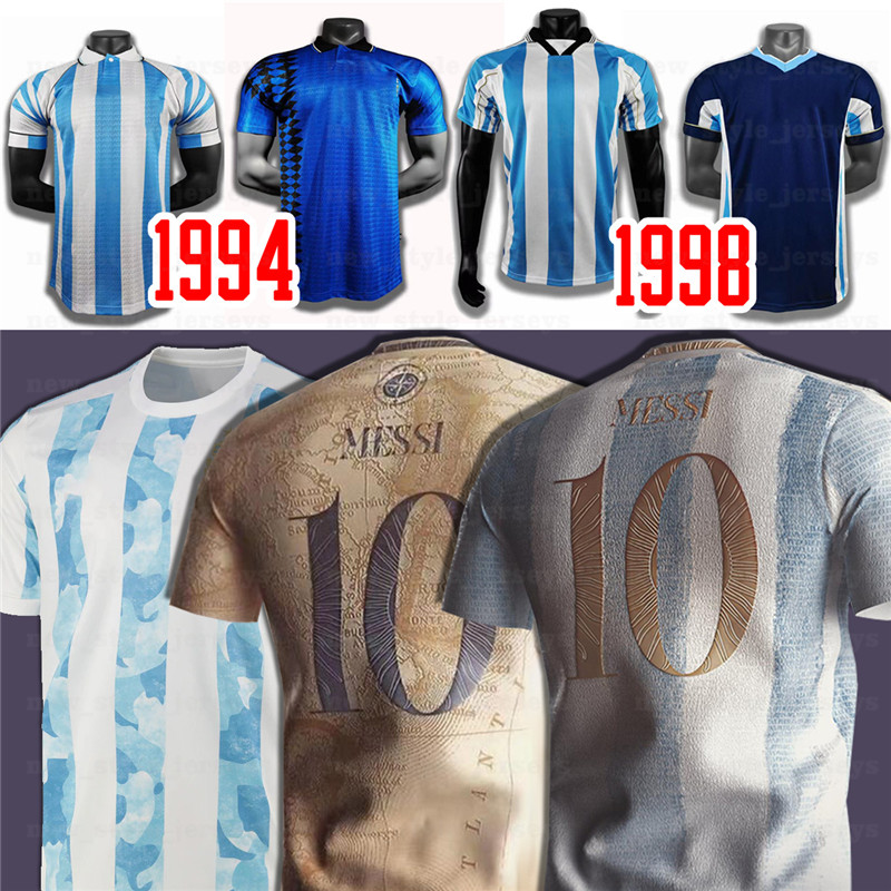 

2021 Argentina MESSI DYBALA LAUTARO KUN AGUERO Retro 1978 1986 Maradona Soccer Jersey home away maillot de foot Men kids Football Shirt z7, Men(a gen ting)