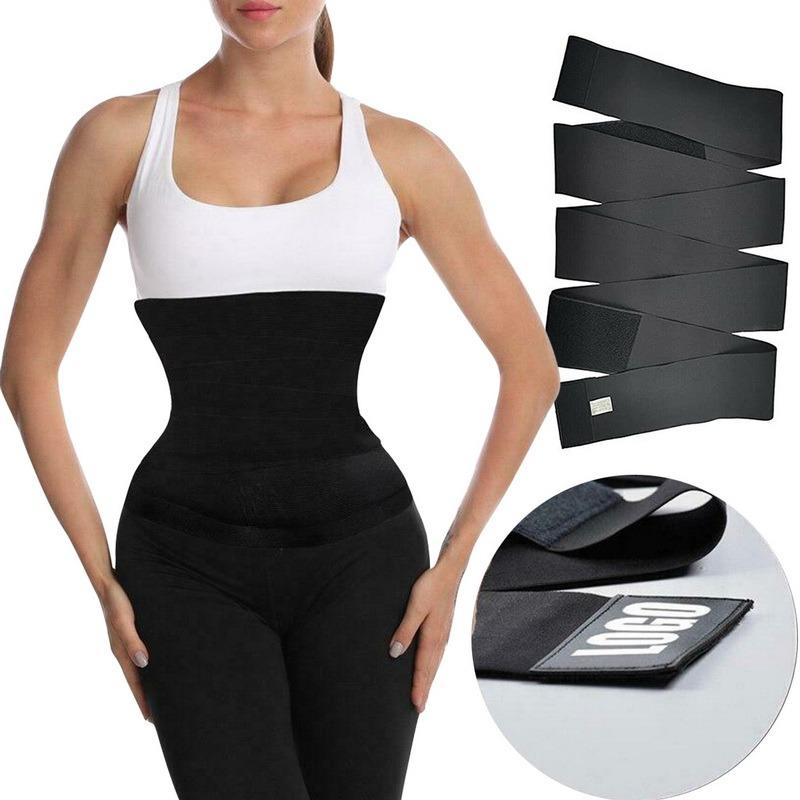 

Waist Support 2021 Trainer Shaperwear Belt Women Slimming Tummy Wrap Resistance Bands Cincher Body Shaper Fajas Control Strap, Black