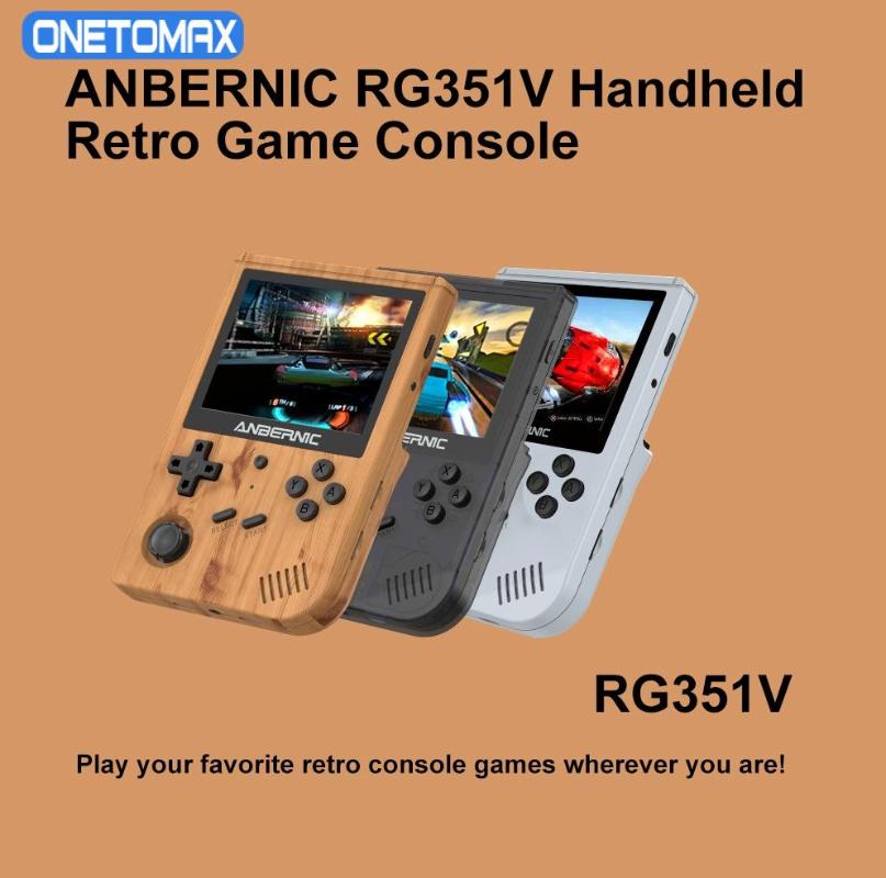 Portable Game Players Retro Games RG351V Built-in 16G RK3326 Open Source 3.5 INCH 640*480 Handheld Console Emulator For PS1 Kid Gift-image-726849417