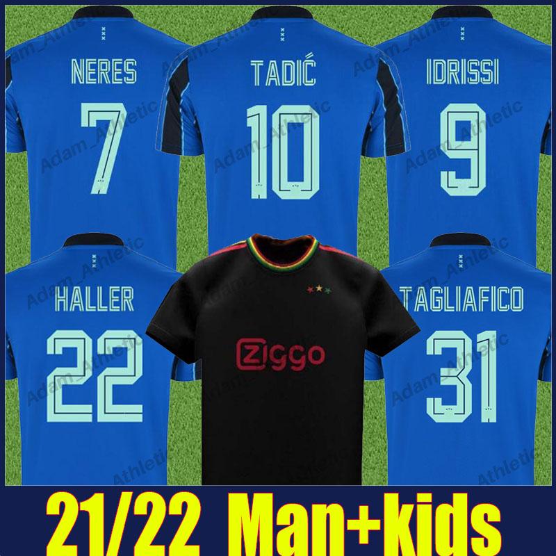 

Amsterdam Godenzonen TADIC HALLER soccer jerseys 2021 2022 man kids kit Superjoden KLAASSEN TAGLIAFICO NERES football jersey GRAVENBERCH IDR, Black;yellow