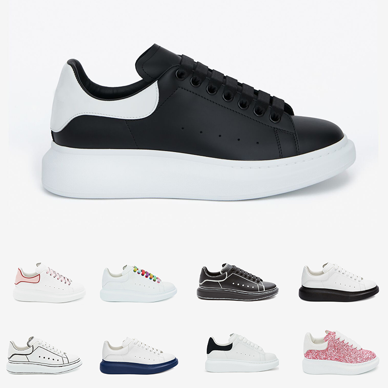 

With Box reflective platform men women casual shoes triple white reflect black multi color deep blue laser silver Sequin mens sneakers size 35-45, 32