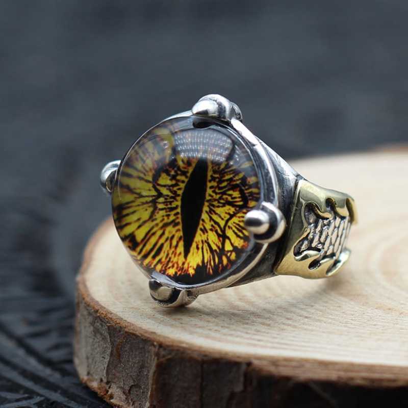 Cluster Rings Real 925 Sterling Silver Retro Personality Domineering Longan Longwen Men&#039;s Ring For Exquisite Jewelry Souvenir Gift-image-705774696