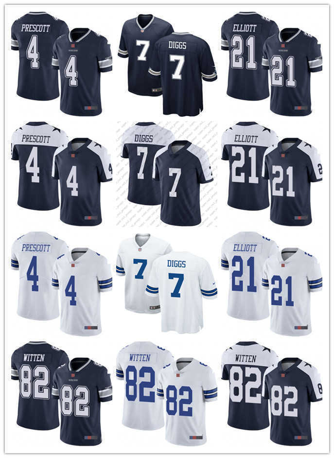 

Mens Womens Youth DallasCowboys21 Ezekiel Elliott Navy 4 Dak Prescott White 82 Jason Witten 7 Trevon Diggs Football Jerseys, Black;red