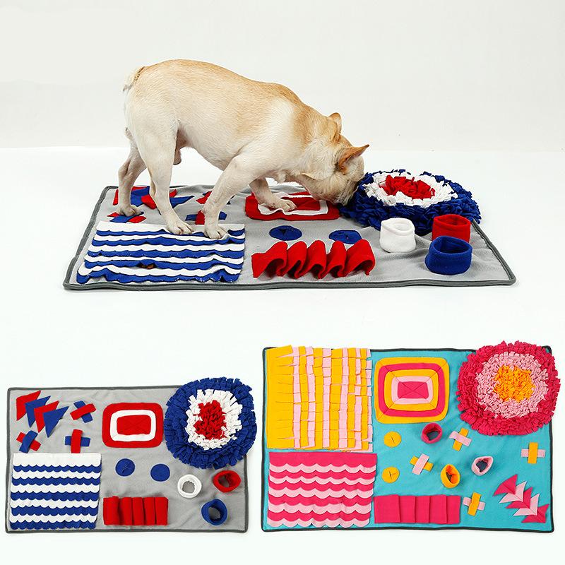 

Puzzle Pet Toy Dog Sniffing Mat Find Training Blanket Play Toys For Relieve Stress Anti-feeding Pad Kennels & Pens