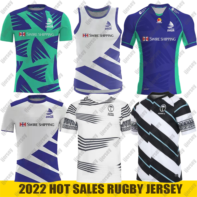 

New 2022 Fiji Rugby Jersey Home away Flying Fijians DRUA POLO Shirt National Rugby League Fidji SEVENS Jerseys Size S, 2022 vest