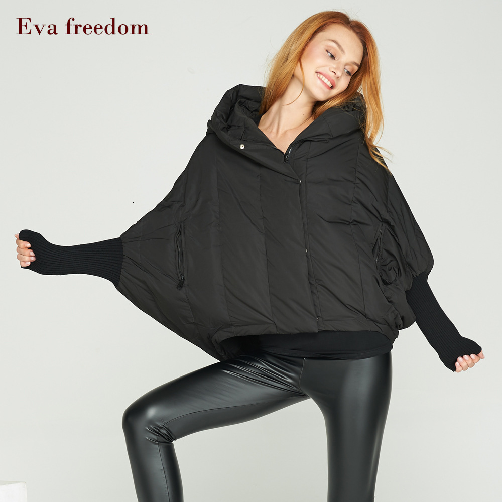

down jacket french women's hooded cloak short 2021 winter design sense foreign style fashionable fashion coat, Black