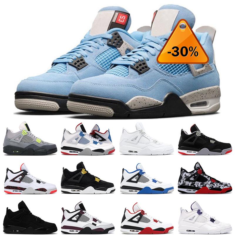

2022 Trainers 4 4s University Blue Men Basketball Shoes Jumpman Court Purple Fired Red Bred What The Flight Nostalgia Tattoo Sports Sneakers y, Customize