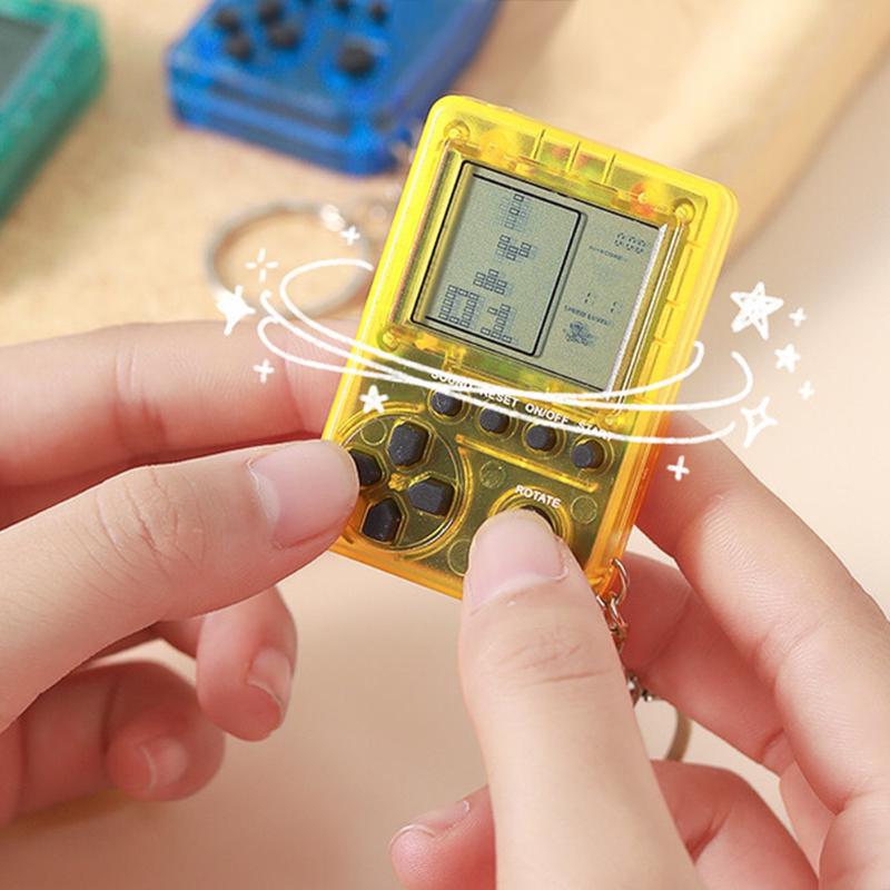 

Portable Game Players 26 Games Mini Console Machine Children's Handheld Nostalgic With Keychain Classical Children Gifts