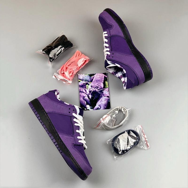 

Concepts SB Low Skateboard Shoes Purple Lobster Diamond Su Fashion Designer Star Sole Casual Sports Shoes