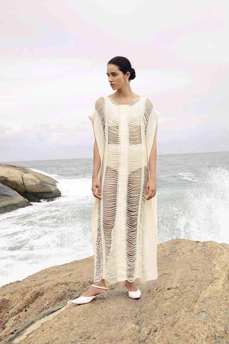 Women&#039;s Swimwear Bohemian Ripped Summer Maxi Beach Bikini Cover Up Holiday Vintage Long Robe Knitted Slim Sexy Pareo 99TR-image-699322346