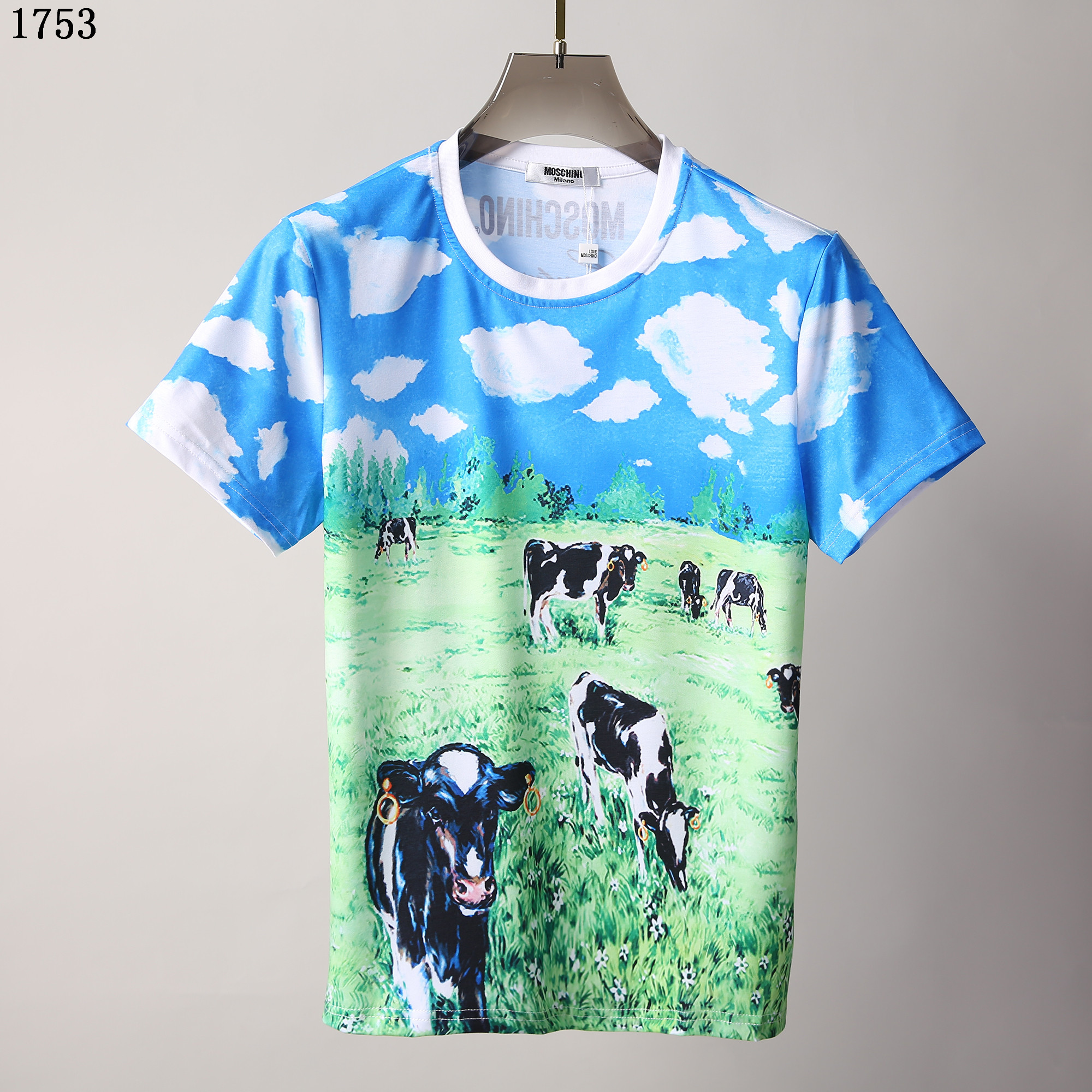 

2021ss spring and summer new high grade cotton printing short sleeve round neck panel T-Shirt Size: m-l-xl-xxl-xxxl Color: black white Women Men'sece BA23, Customize