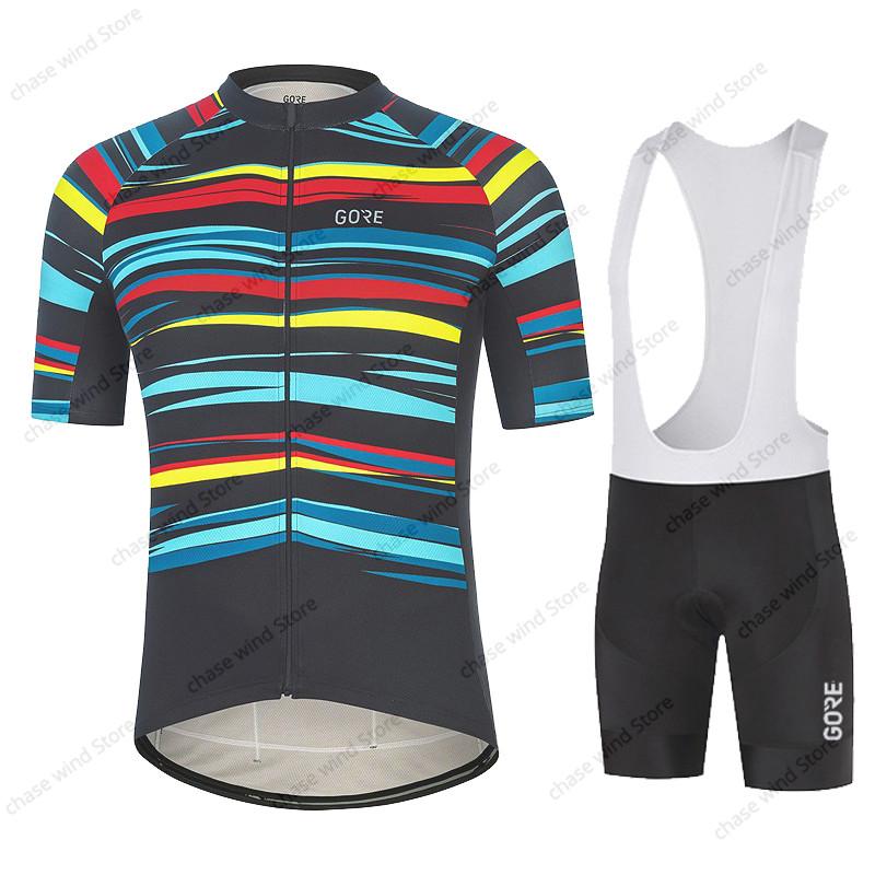 

Racing Sets 2021 GORE Pro Cycling Jersey Men Summer Short Sleeve Quick-dry Clothing MTB Bike Suit Ropa Ciclismo Hombre, Pants 11