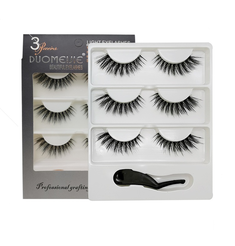 

Wholesale Eyelashes Kit Natural Long Lashes Pack With Tweezer Thick Fluffy Eyelash Make Up Tools For Beauty Tools