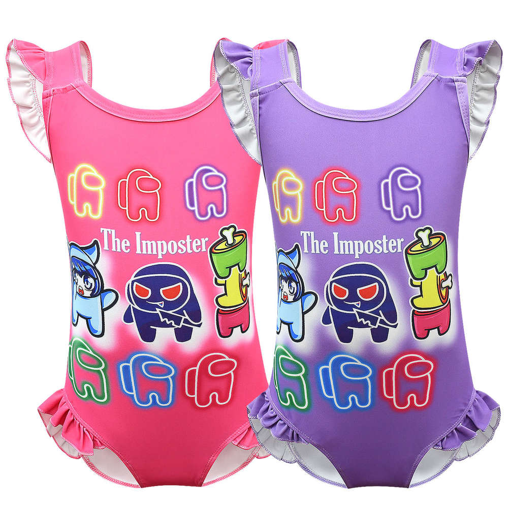 Children&#039;s suit Space werewolf kills ang us among US children&#039;s girl&#039;s one piece swimsuit 20045-image-692273666