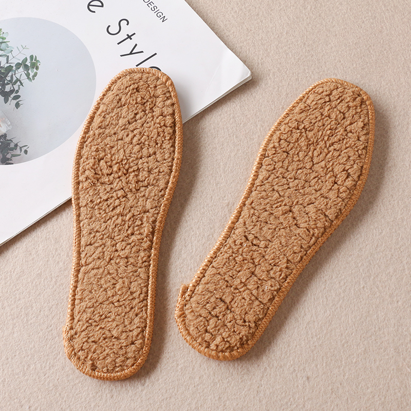 

High-quality Lamb wool fabrics in autumn winter Keep warm cold handmade sweat-absorbent deodorant and comfortable insole, White;pink