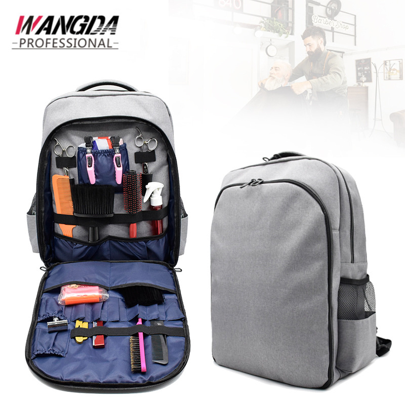 

Portable Barber Briefcase Scissors Hairdressing Beauty Makeup Tools Big Capacity Storage Bag Multifunctional Travel Backpack