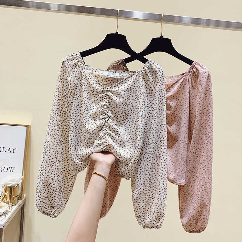 

Office Shirts Womens Blouses And Tops Long Sleeve Female Casual Print Shirts Loose Cotton Checked Lady Outwear Spring s 210604, Pink