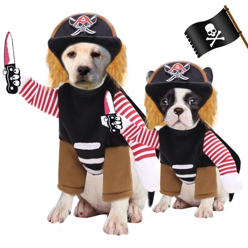 

Pet Dog Halloween Clothes Dogs Holding A Knife Christmas Costume Novelty Funny Cat Party Cosplay Apparel 2 Costumes