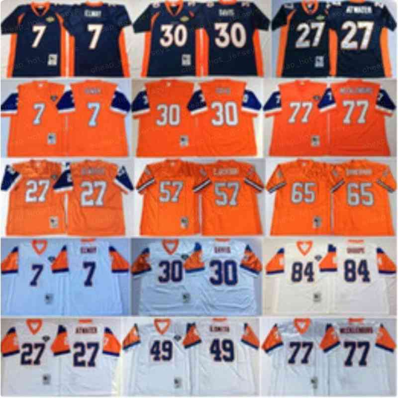 

NCAA Football Terrell Davis John Elway Jerseys Steve Atwater Shannon Sharpe Karl Mecklenburg Tom Jackson Gary Zimmerman Smith Vintage, Men