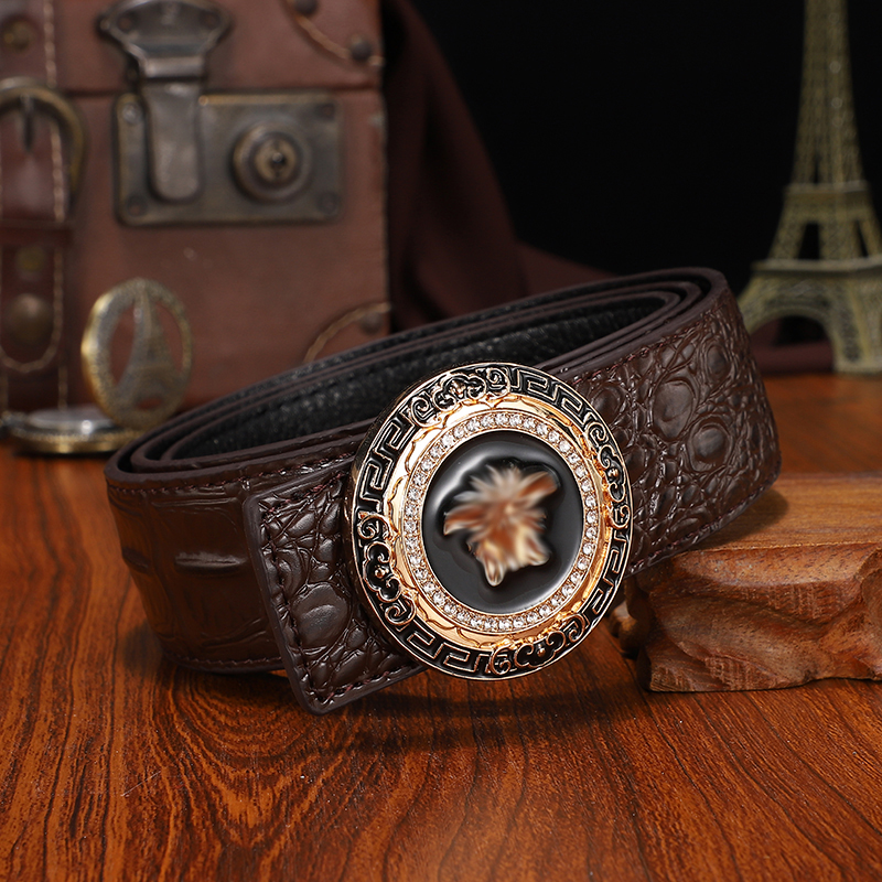 

High quality fashion men and women Luxury designer belt Rhinestones belt Birkin belts Vers ace 04, Black;brown