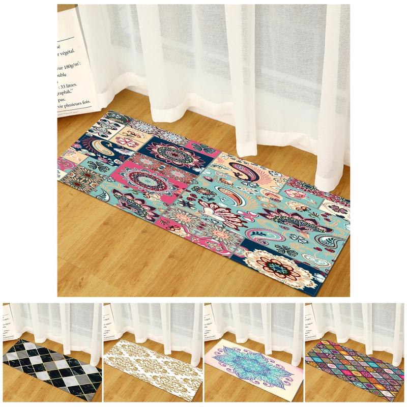 

Anti-slip Modern Area Rugs Living Room Balcony Bathroom Printed Carpet Doormat Hallway Geometric Bath Mat Kitchen Er Carpets