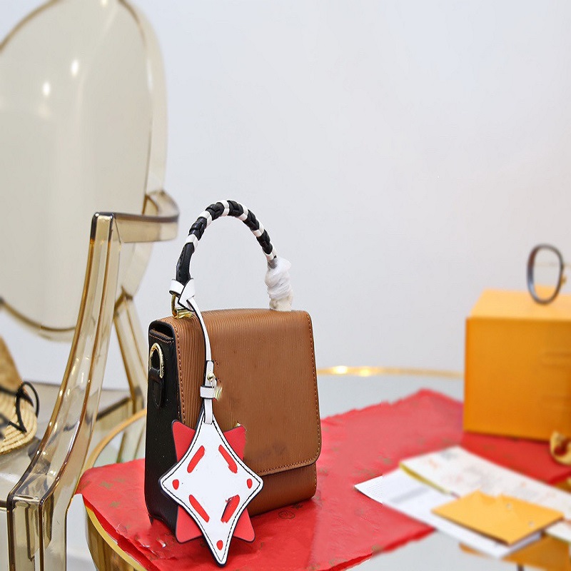 

Messenger bucket bag hobo Crossbody bags rectangular lady Classic atmosphere simple solid color leather shoulder portable cosmetic handbag small square wallet, Oem