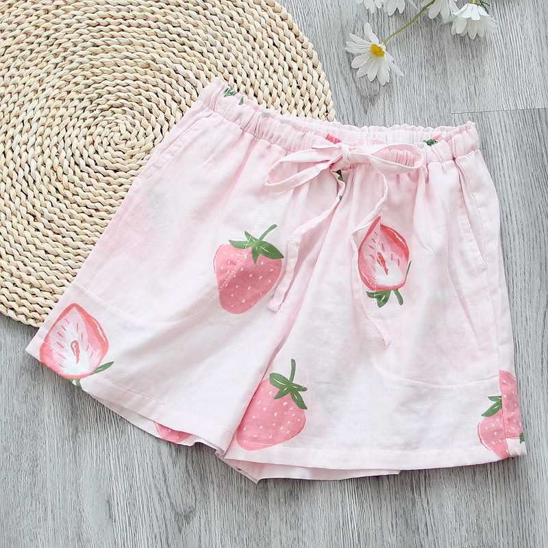 

Sleeping Trousers Bottoms Womens Cotton Shorts 2021 Summer New Loose Female Wleep Wear Pajama Pants Lounge WearFree shipping by air, Print 5