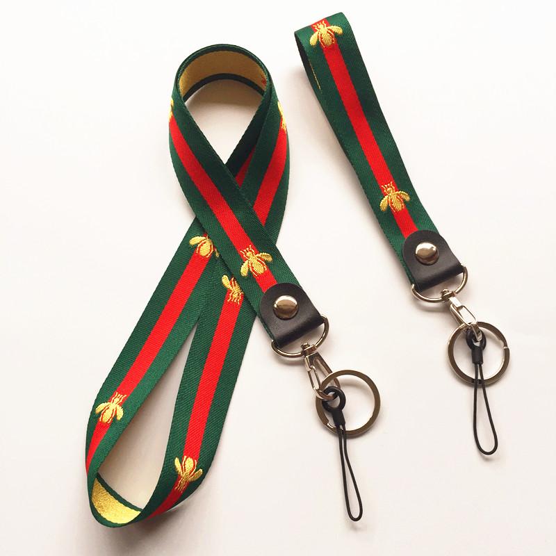 

Cell Phone Straps & Charms 2.5cm Width Wholesale 5pcs A Lot Stripe Neck Lanyards And Wrist Strap Keychain For Phones