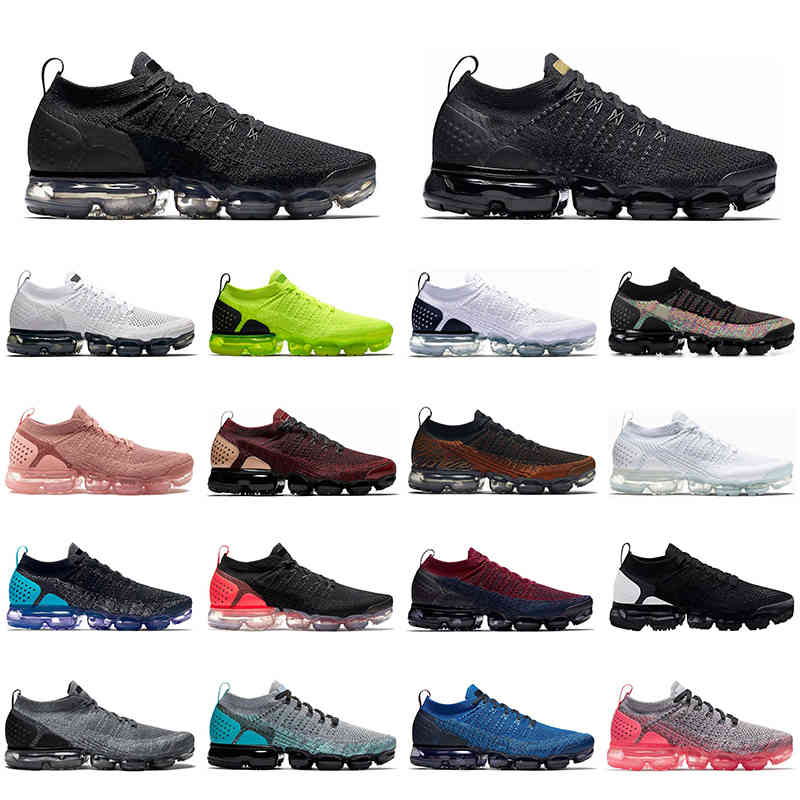 

2.0 Boots shoes for men women Volt Triple black white Olympic Weaving mens trainers Athletic sneakers sports, Box