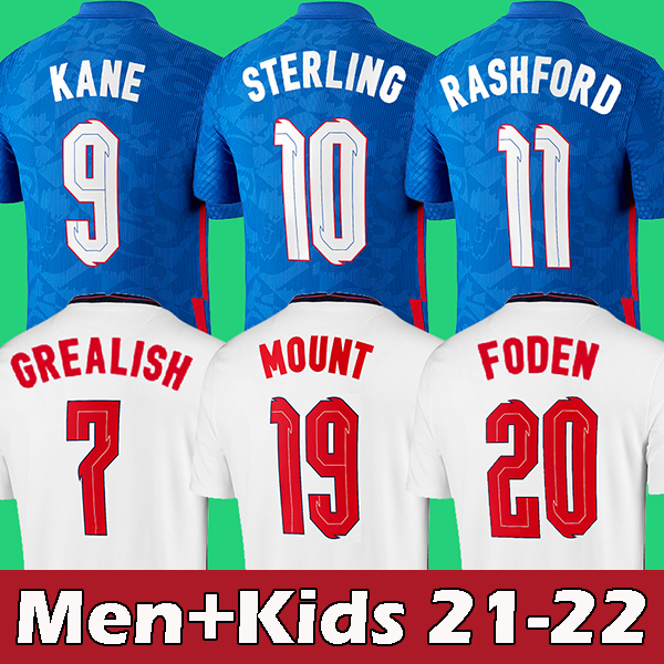 

2021 UK soccer jerseys Kane Grealish MOUNT STERLING RASHFORD football shirt 123, Away
