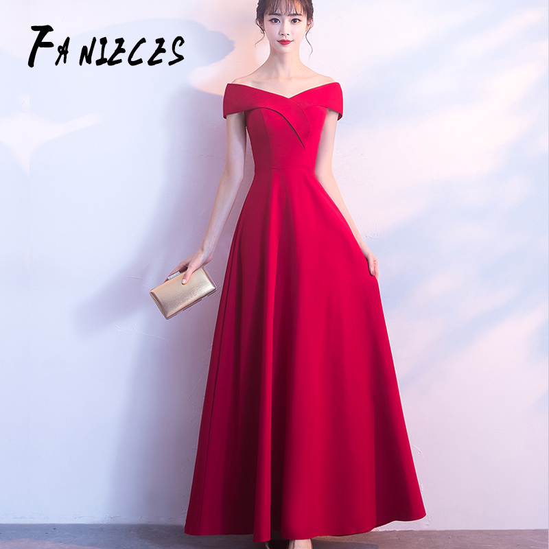 

Spring Women red Evening Party Dresses short Sleeve V Neck Fit and Flare Long Maxi summer Dress Lady Prom Gown Robe Longue Femme 210520, Black