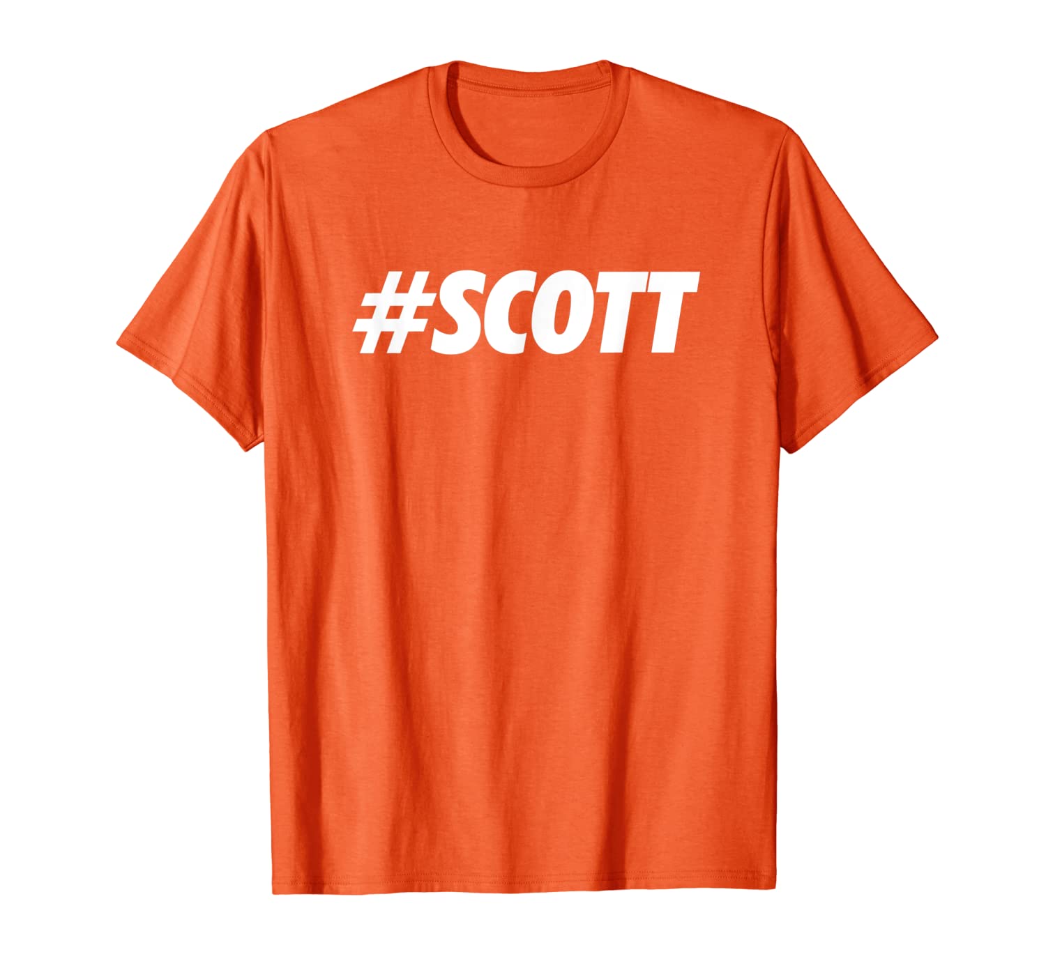 

#SCOTT Hashtag Social Network Media SCOTT Name T-Shirt, White;black