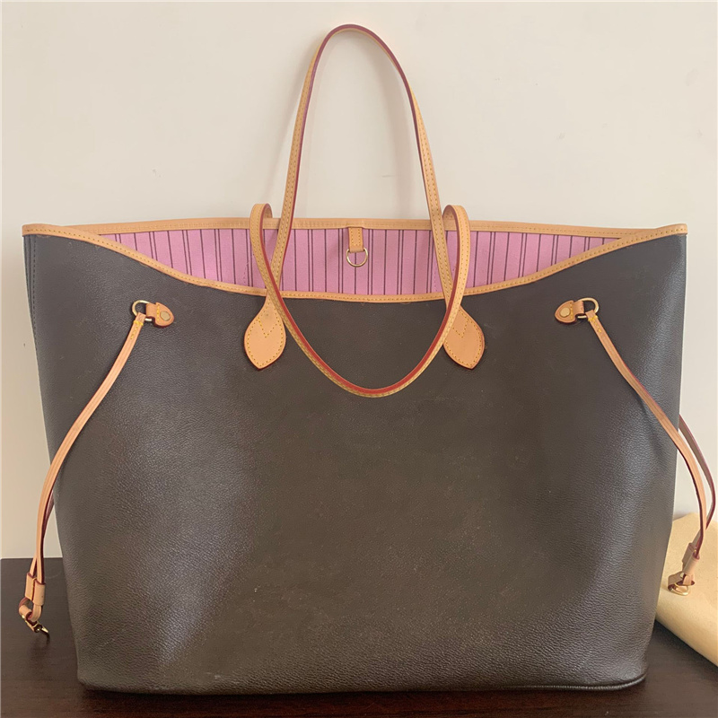 

bag handbags Famous Classic women Genuine Leather Ladies Handbag Large Capacity Shoulder Clutch Wallet Ms.MM 32cm, White grid with apricot