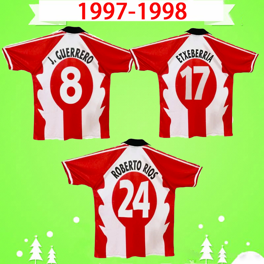 

1997 1998 Athletic Centenary Soccer jersey rerto Shirt MUN ETXEBERRIA Sports Association Retro Bilbao 97 98 Vintage Classic ROBERTO RIOS ZIGANDA ALKIZA NAGORE 1898