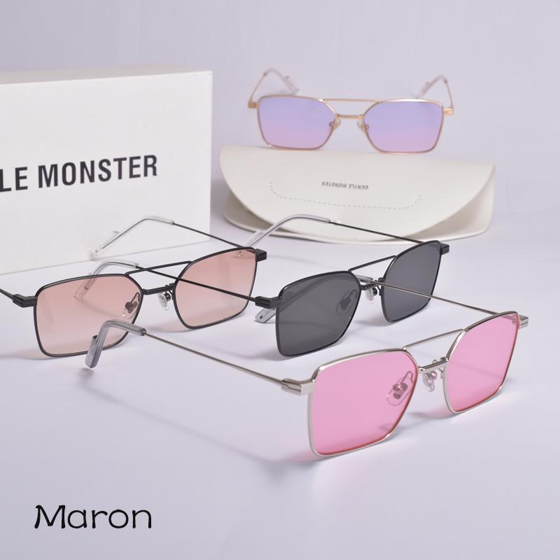 

Sunglasses 2021 Korean Style Pilot GM Women Men GENTLE Maron For Polarized UV400 Lens With Original Box, White;black