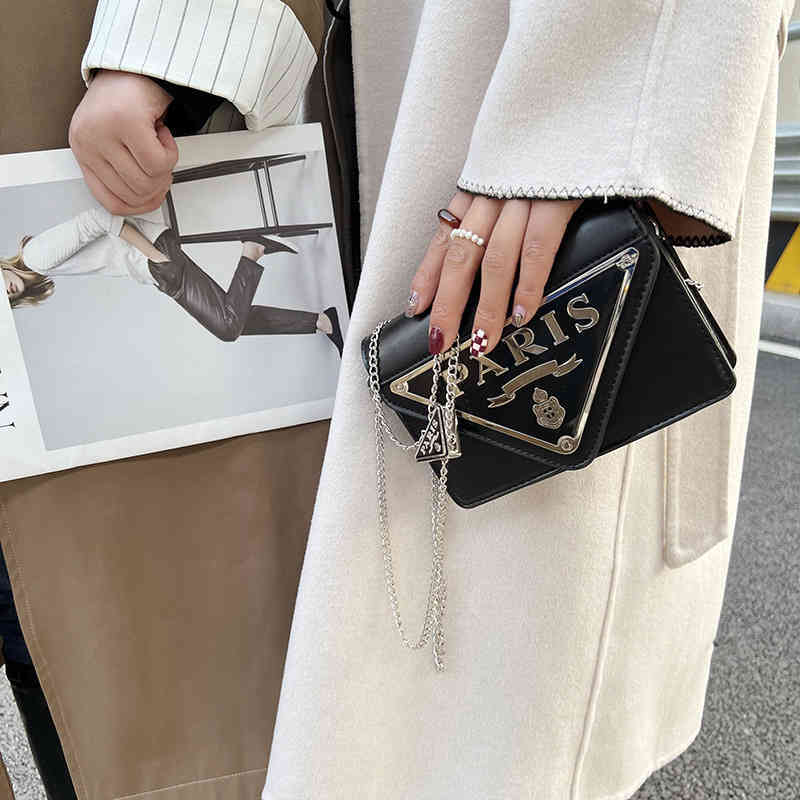 

bag 72% OFF designer chain small square female light luxury feeling Pu family Single Shoulder Messenger winter fashion armpit, Black