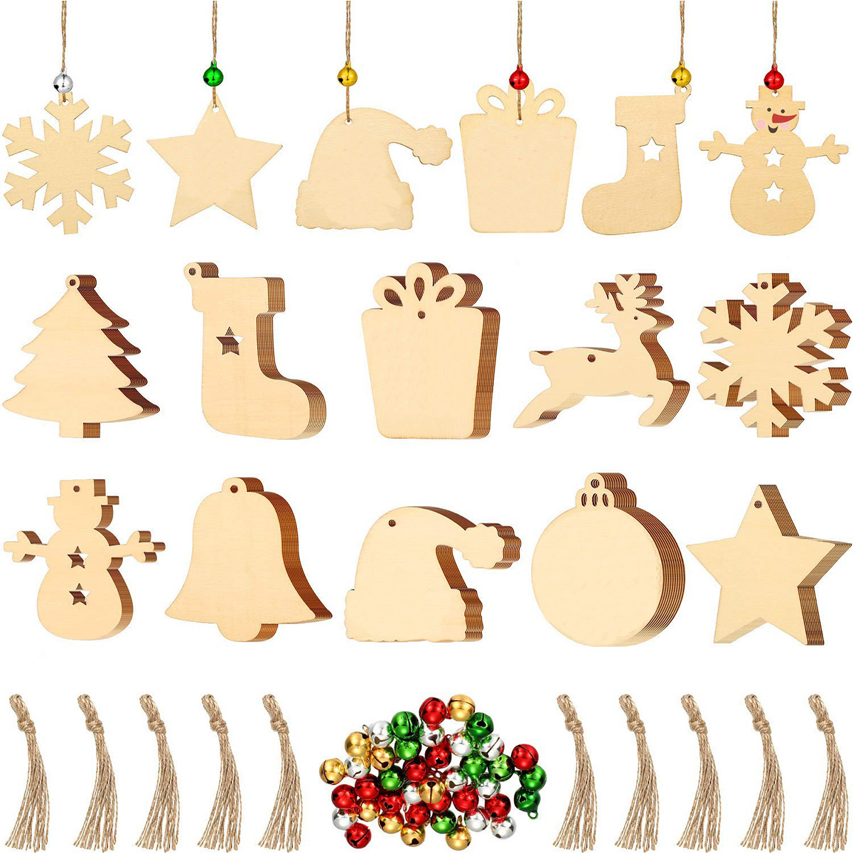 

Christmas Ornaments Wooden Cards Creative Crafts Hand Writing Home Decorations DIY Props Tree Accessories Pendants