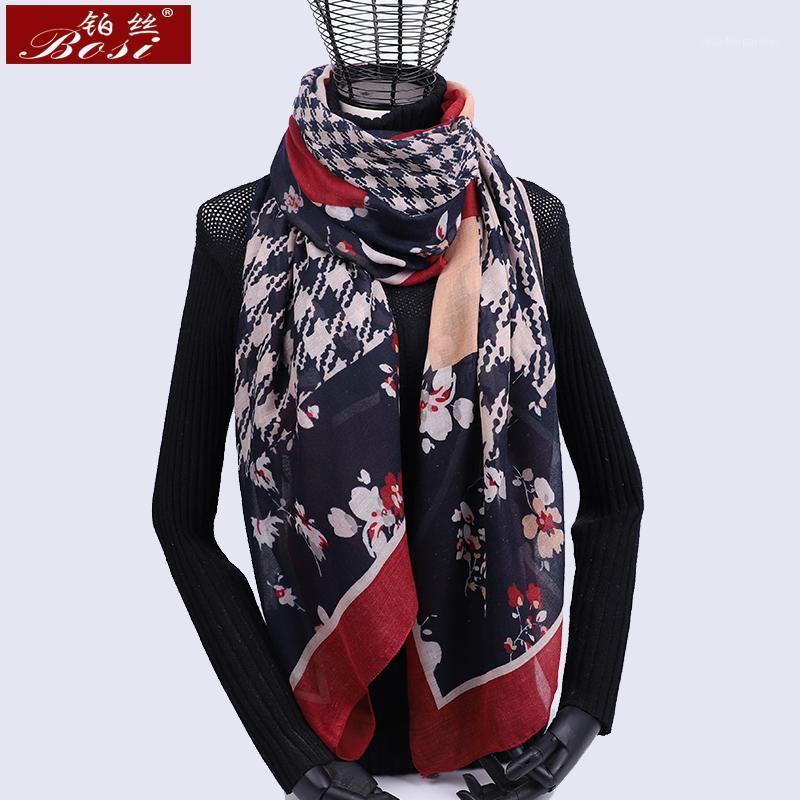 

Scarves Cotton Scarf Printing Women 2021 Winter Warm Long Designer Shawls And Wraps Solid Female Foulard