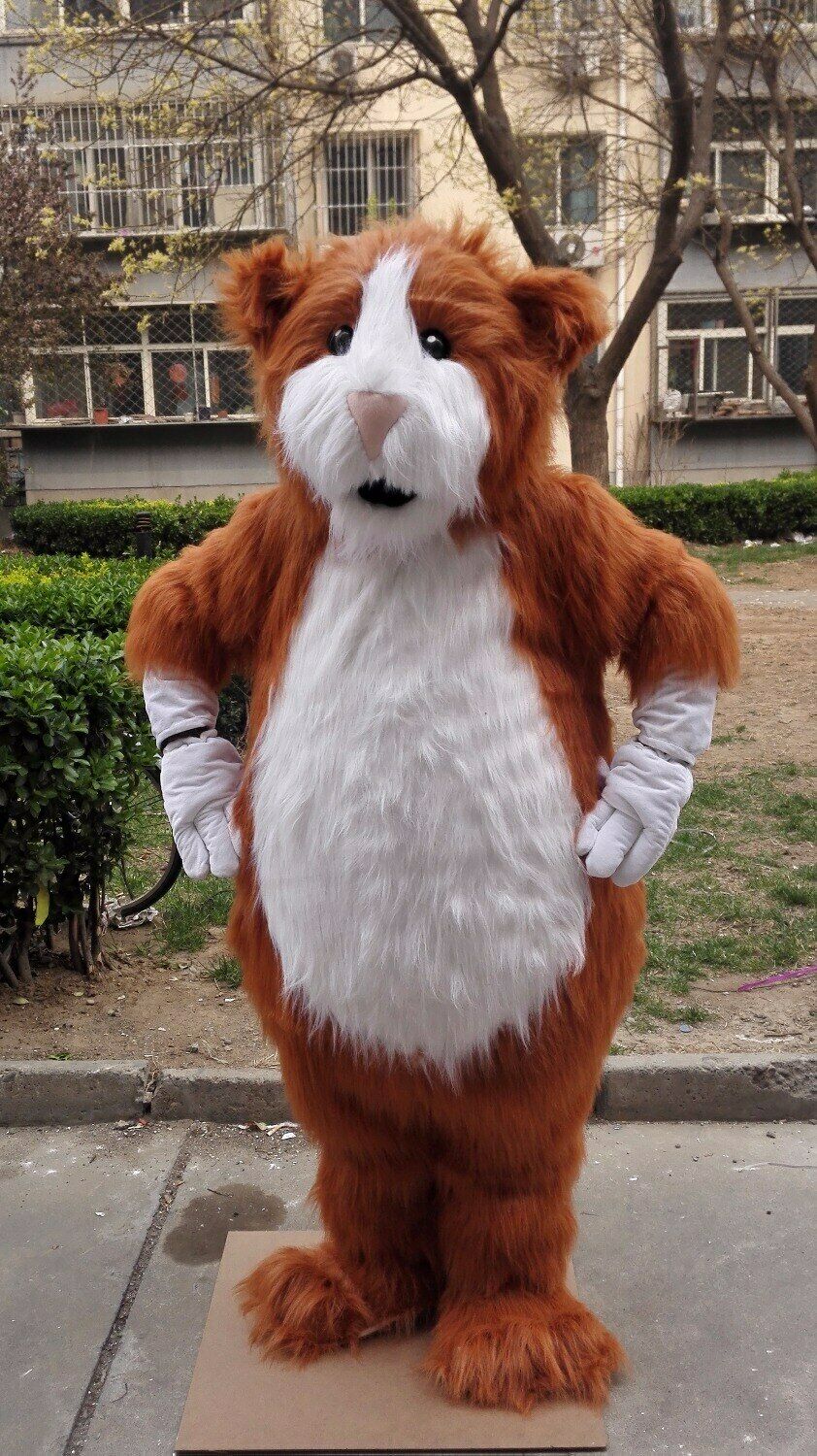 Mascot CostumesHamsters Mascot Costume Furry Suits Party Game Fursuit Cartoon Dress Outfits Carnival Halloween Xmas Easter Advertising-image-747525855