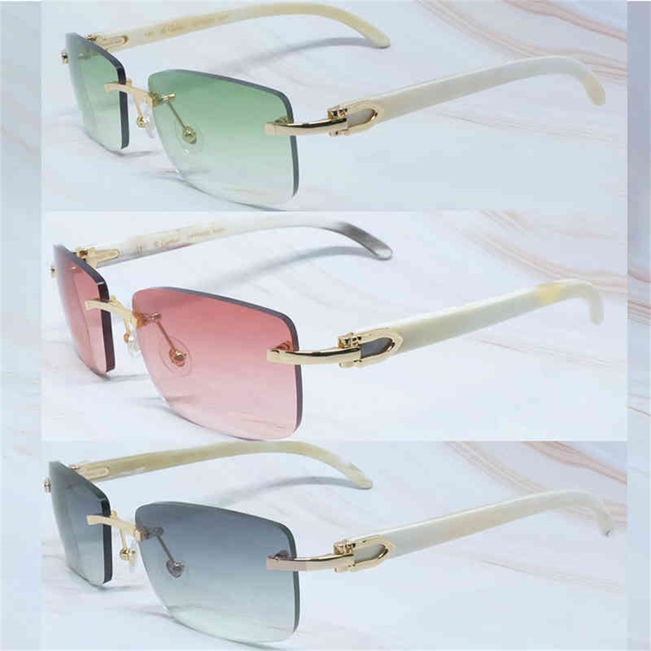 

Sunglasses Men Glasses Women Rimless Wood Buffalo Horn Glasses Buffs Designer Sun Glasses Shades gafas de sol mujer French
