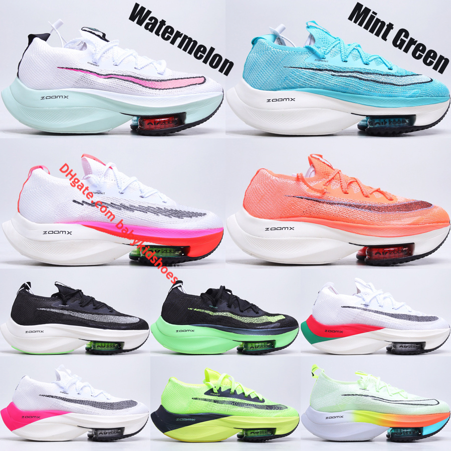 

Top Quality Alpha NEXT% Marathon Running Shoes Fly Lime Blast Rawdacious Barely Volt Mint Green Bright Mango Watermelon Women Men Outdoor Sneakers, #01 black white