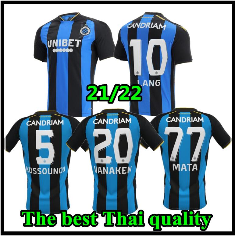 

2021 2022 Club Brugge KV SOCCER JERSEY V.BADJI 27 MATA 77 AWAY KOSSOUNOU 5 VANAKEN 20 DE KETELAERE 90 JERSEYS 21 22 FOOTBALL SHIRTS home blue and black
