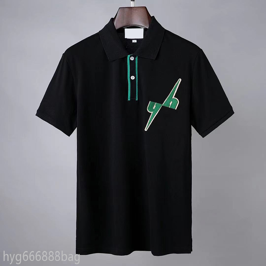 

2021ss Designer Polo Shirts Mens Luxury Polos Casual T Shirt Snake Bee Letter Print Embroidery Fashion High Street Men Poloss, White;black